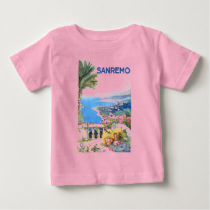 Reise nach San Remo Italien Europa Vintage Baby T-shirt
