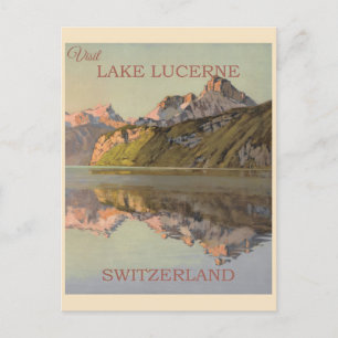 Reise nach Schweiz Vintage Schweiz Vierwaldstätter Postkarte