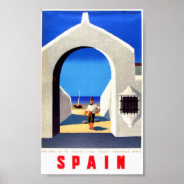 Reise nach Spanien - Fischer Poster