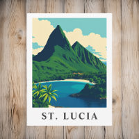 Reise nach St. Lucia in der Karibik im Vintage-Sti