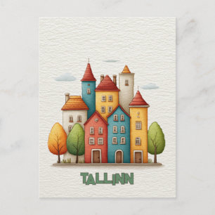 Reise nach Tallinn Postkarte