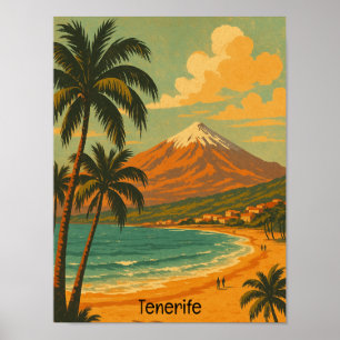 Reise nach Teneriffa, Kanarische Inseln, Mount Tei Poster