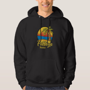 Reise nach Thailand Urlaub Asien Thai Pattaya Vint Hoodie
