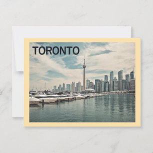 Reise nach Toronto im Vintage-Stil Postkarte