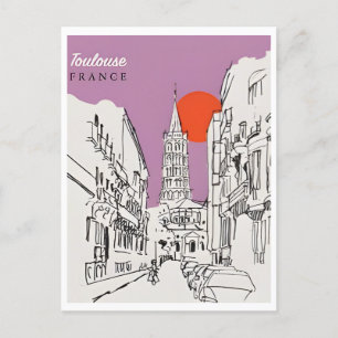 Reise nach Toulouse Frankreich französische Kunst Postkarte