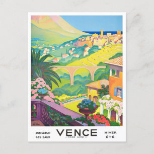 Reise nach Vence Frankreich vintage Postkarte