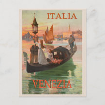 Reise nach Venedig Italien Gondel Vintage