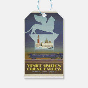 Reise nach Venedig Orient Express im Vintage-Stil Geschenkanhänger