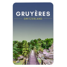 Reise nach Vintage Gruyères Schweiz
