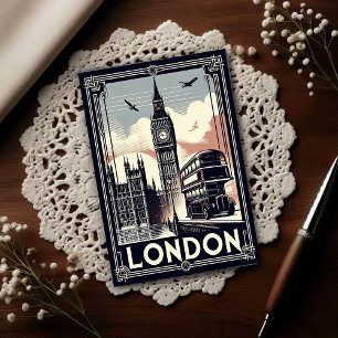 Reise nach Vintage London England Postkarte