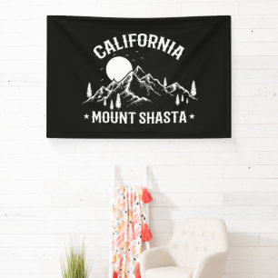 Reise nach Vintage Mount Shasta Kalifornien Banner