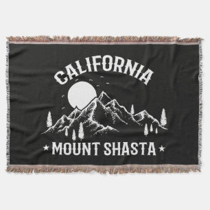 Reise nach Vintage Mount Shasta Kalifornien Decke