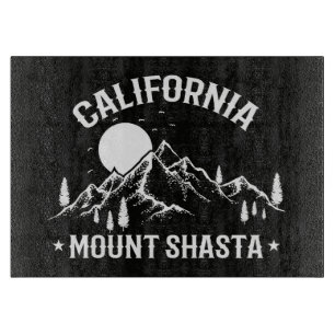 Reise nach Vintage Mount Shasta Kalifornien Schneidebrett