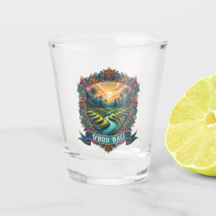 Reise nach Vintage Ubud Bali Indonesien Schnapsglas