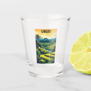 Reise nach Vintage Ubud Bali Indonesien Schnapsglas