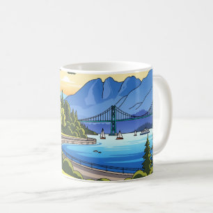 Reise nach Vintage Vancouver Stanley Park Kanada Kaffeetasse