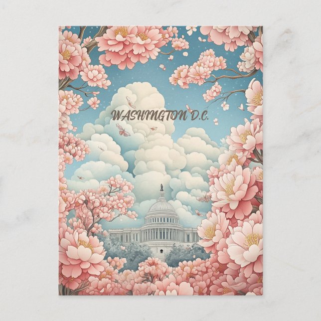 Reise nach Washington D.C. Postkarte (Vorderseite)