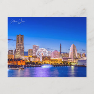 Reise nach Yokohama Japan im Vintage-Stil Urlaub R Postkarte
