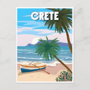 Reise nach Zypern Kreta Chypre im Vintage-Stil Ret Postkarte