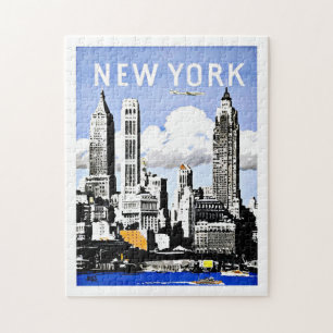 Reise New York Amerika Vintage Puzzle