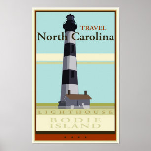 Reise North Carolina Poster
