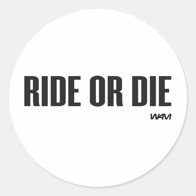 REISE ODER DIE RUNDER AUFKLEBER (Vorderseite)