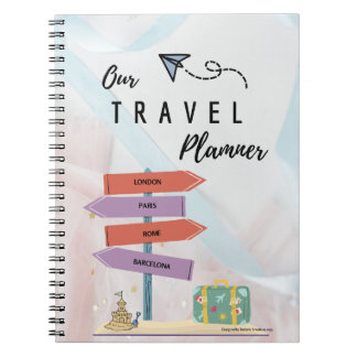 Reise- oder ReiseNotebook-Planer Notizblock