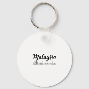 Reise-Outfits für die Skyline von Malaysia Schlüsselanhänger