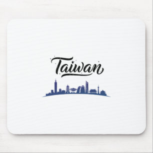 Reise-Outfits für die Skyline von Taiwan im Urlaub Mousepad