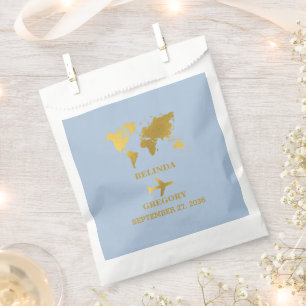 Reise-Pass für Hochzeiten in fernen Ländern in sta Geschenktütchen