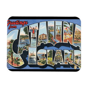 Reise-Plakat-Grafik Catalina Island_Vintage Magnet