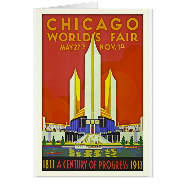 Reise-Plakat-Kunst der Chicago-Weltmesse-1933 (Vorne)