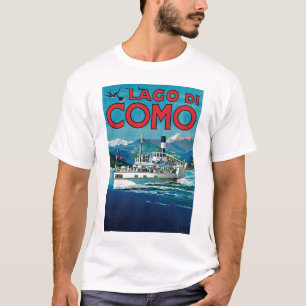 Reise-Plakat Lago Di Como Vintage T-Shirt