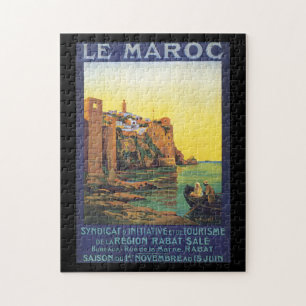 Reise-Plakat Le Maroc Vintage Puzzle