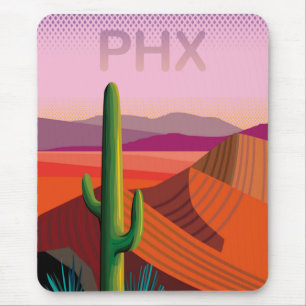 Reise-Plakat Phoenix Arizona Mousepad