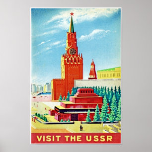 REISE-PLAKAT PLATZ-RUSSLANDS VINATGE POSTER