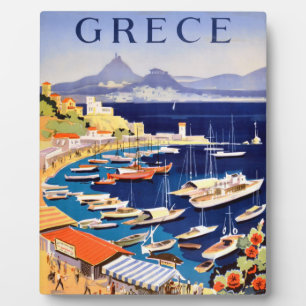 Reise-Postkarte aus dem alten Athen Griechenland Fotoplatte