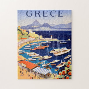 Reise-Postkarte aus dem alten Athen Griechenland Puzzle