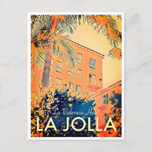 Reise-Postkarte des Hotels La Valencia im Vintage- Postkarte