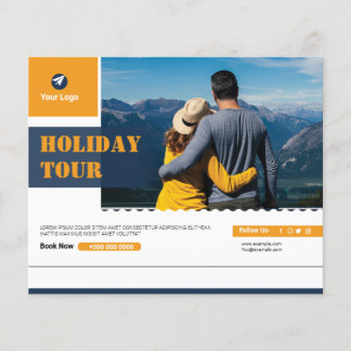 Reise-Postkartenvorlage Flyer