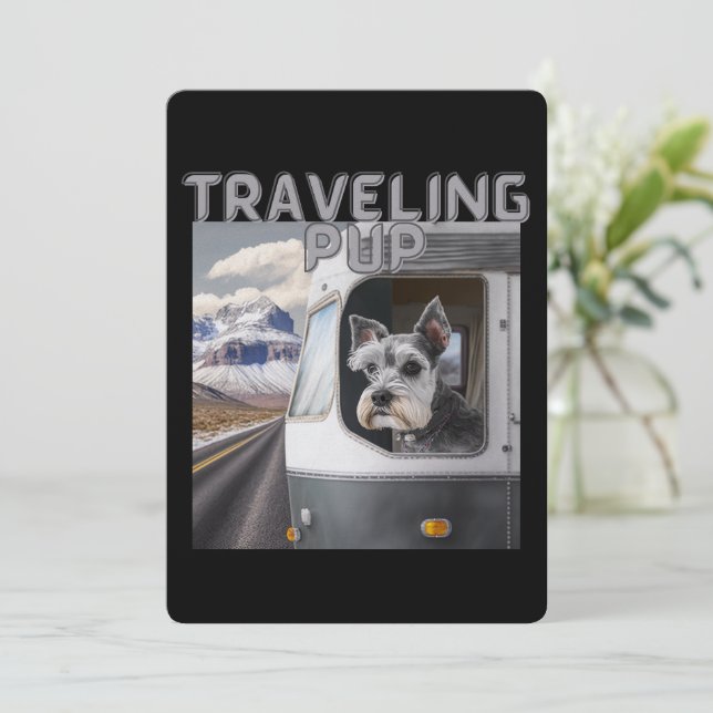 Reise Pup PostCard Pauschalreise-Karte Feiertagskarte (Stehend Vorderseite)