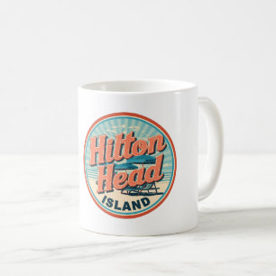 Reise-Retroschmuck Geschenke vom Hilton Head Islan Kaffeetasse