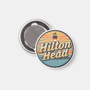 Reise-Retrosouvenirs vom Hilton Head Island Leucht Magnet