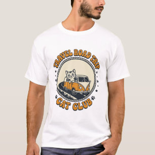 Reise Roadtrip Katze Haustierliebhaber Shirt Kunst