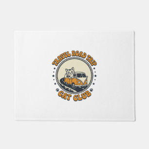 Reise Roadtrip Katze Haustierliebhaber Shirt Kunst Fußmatte