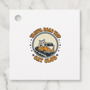 Reise Roadtrip Katze Haustierliebhaber-Shirt Kunst Geschenkanhänger