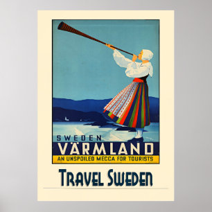 Reise Schweden Poster
