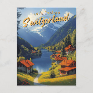 Reise Schweiz Vintage Postkarte