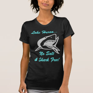 Reise-Schwimmen der Huronsee kein Salz u. Haifisch T-Shirt
