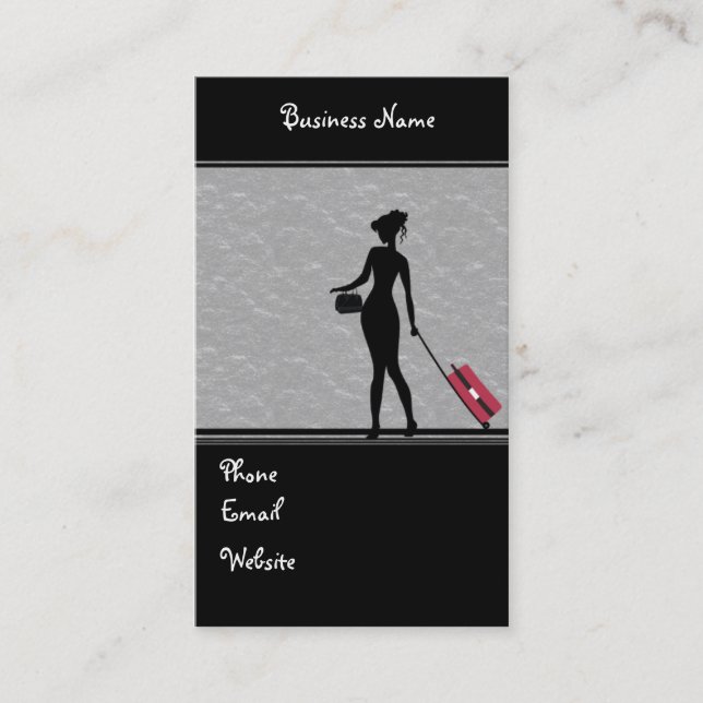 Reise-Service-Visitenkarte Visitenkarte (Vorderseite)